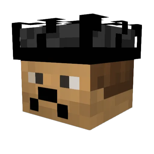 gamendezombie Minecraft avatar head, 3D render