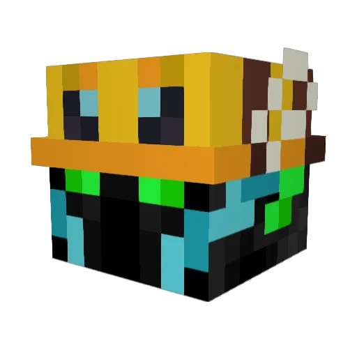 gamepanter Minecraft avatar head, 3D render