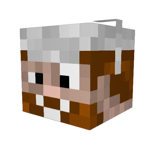 gameplay123 Minecraft avatar head, 3D render