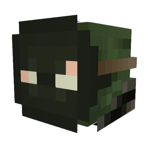 gameplayer333 Minecraft avatar head, 3D render