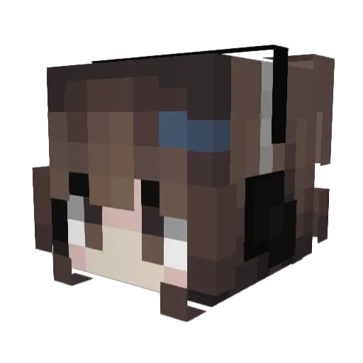 gameplayerkai Minecraft avatar head, 3D render
