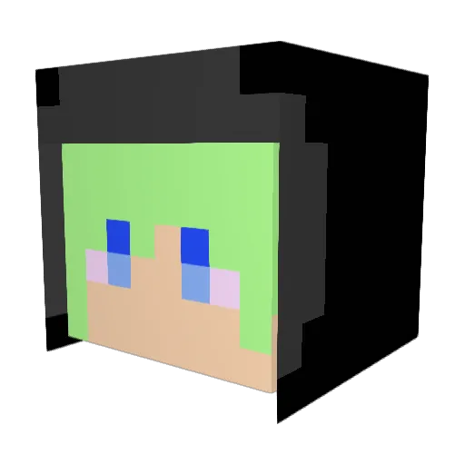 gameplet Minecraft avatar head, 3D render