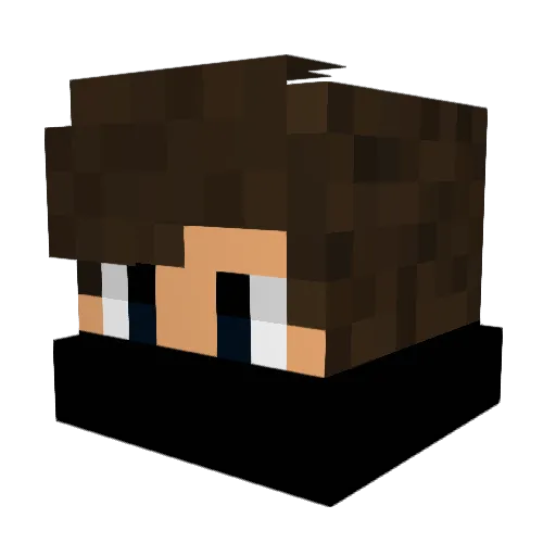 gamer1_7 Minecraft avatar head, 3D render