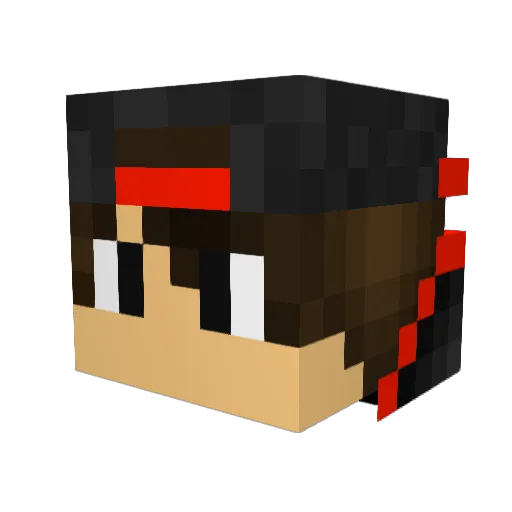 gamer3400 Minecraft avatar head, 3D render