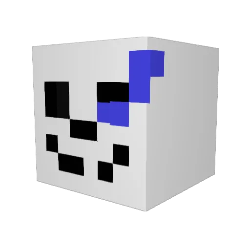 gamer_700 Minecraft avatar head, 3D render