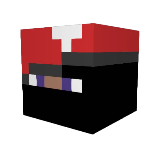 gamer_guy_lp Minecraft avatar head, 3D render