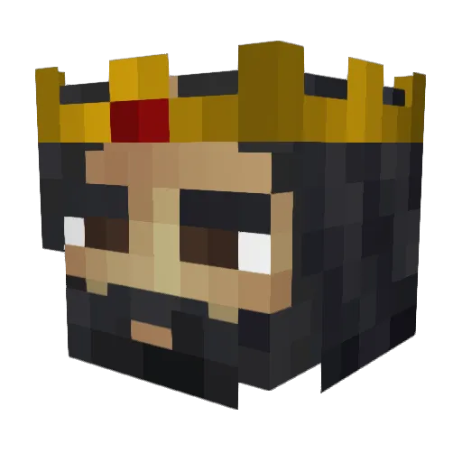 gamer_naim Minecraft avatar head, 3D render