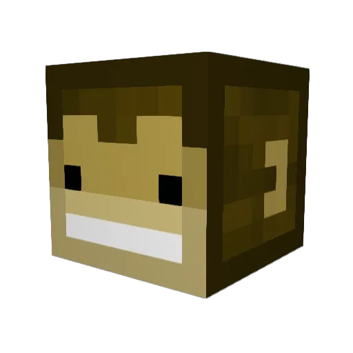 gameraids Minecraft avatar head, 3D render
