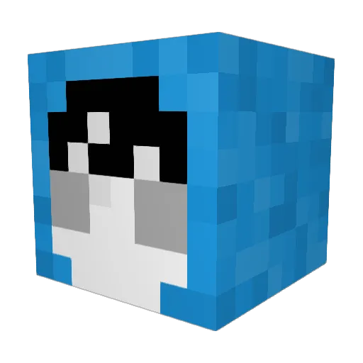 gamerbot18 Minecraft avatar head, 3D render