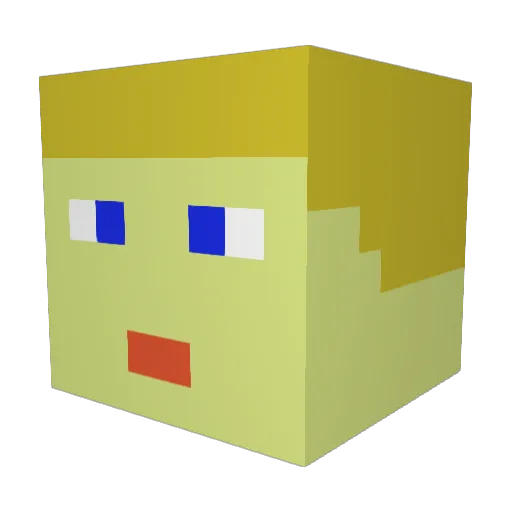 gamerbro4583 Minecraft avatar head, 3D render