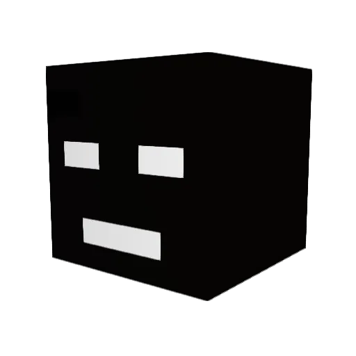 gamerbrojan Minecraft avatar head, 3D render