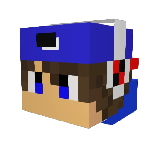 gamergast02 Minecraft avatar head, 3D render