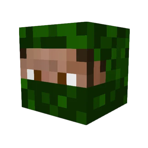 gamerghost007 Minecraft avatar head, 3D render