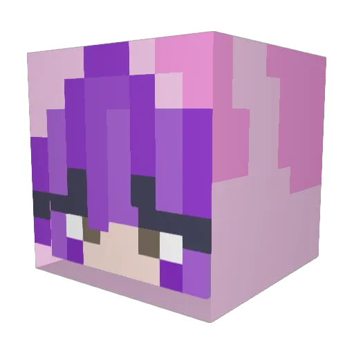 gamergirl236 Minecraft avatar head, 3D render