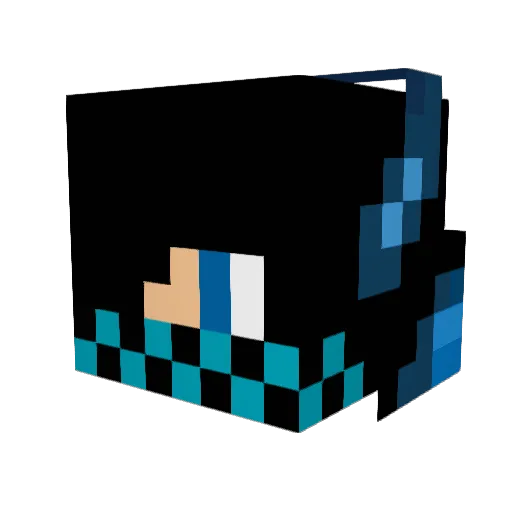 gamergirlfeet Minecraft avatar head, 3D render