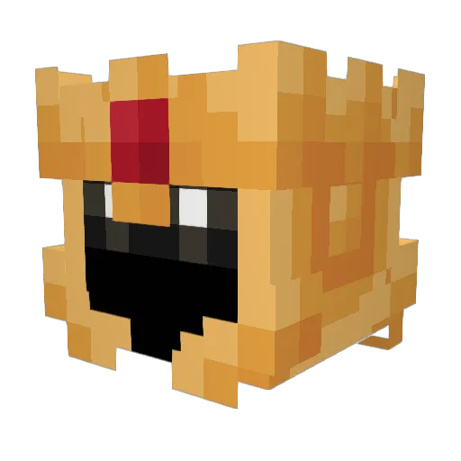 gamerking185 Minecraft avatar head, 3D render