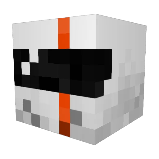 gamerloverr Minecraft avatar head, 3D render