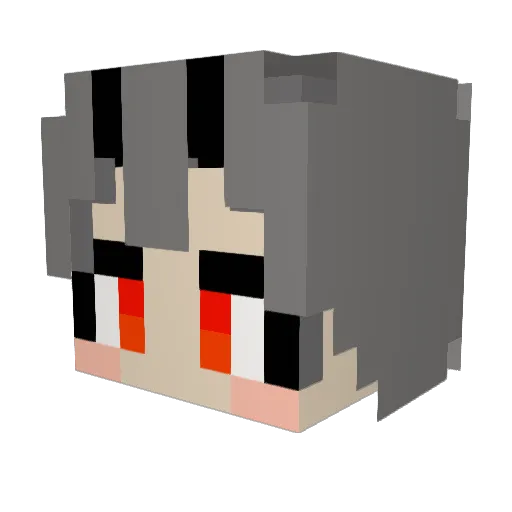 gamerminus Minecraft avatar head, 3D render