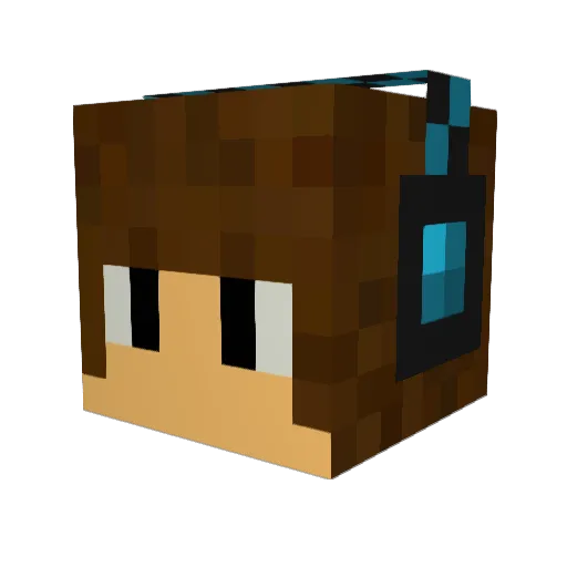 gamerofdiamond Minecraft avatar head, 3D render