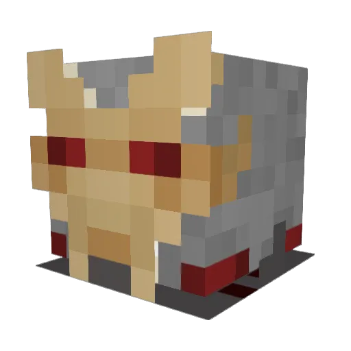 gamerofxpyt Minecraft avatar head, 3D render