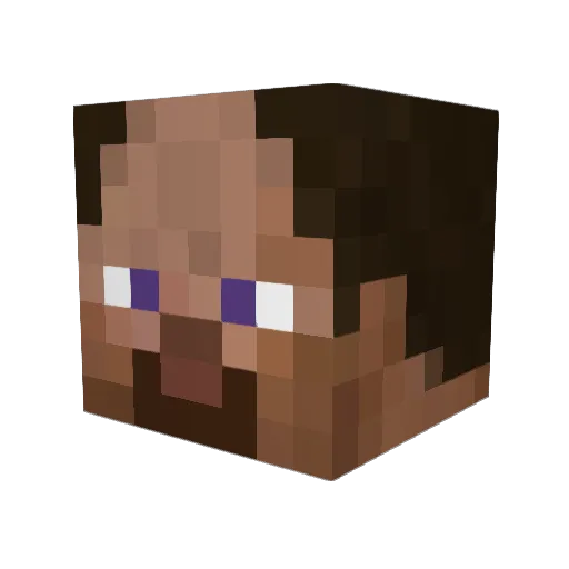 gamerplayerbeast Minecraft avatar head, 3D render