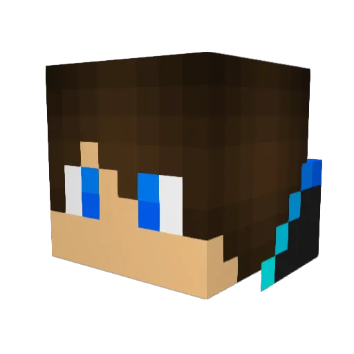 gamerpro2004 Minecraft avatar head, 3D render