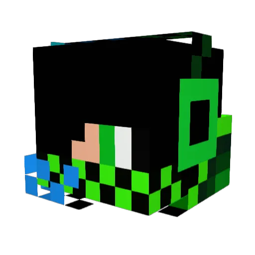 gamerpro320 Minecraft avatar head, 3D render