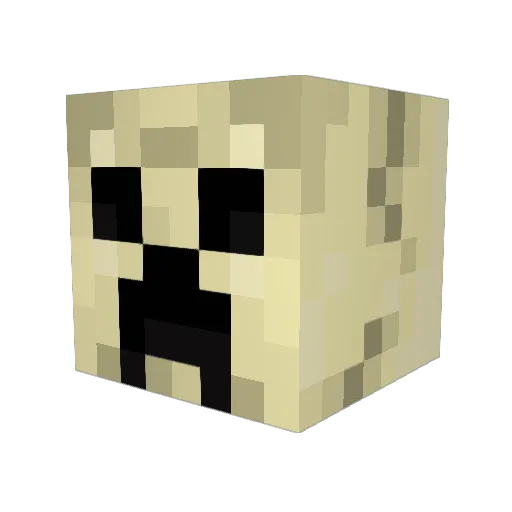 gamershot325 Minecraft avatar head, 3D render