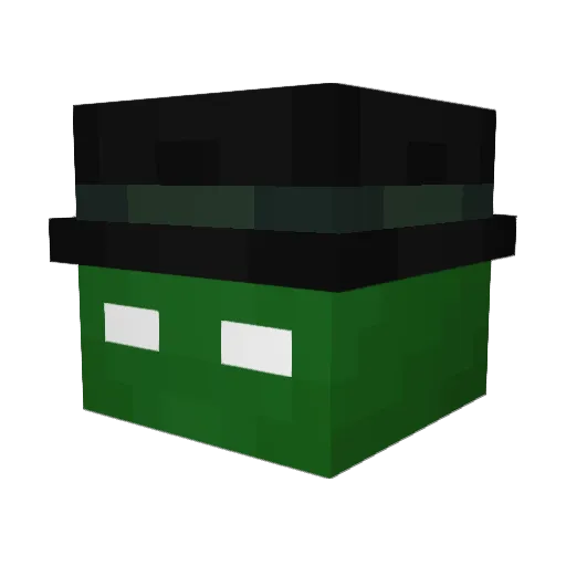 gamersidd Minecraft avatar head, 3D render