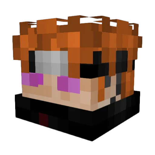 gamerwolf303404 Minecraft avatar head, 3D render