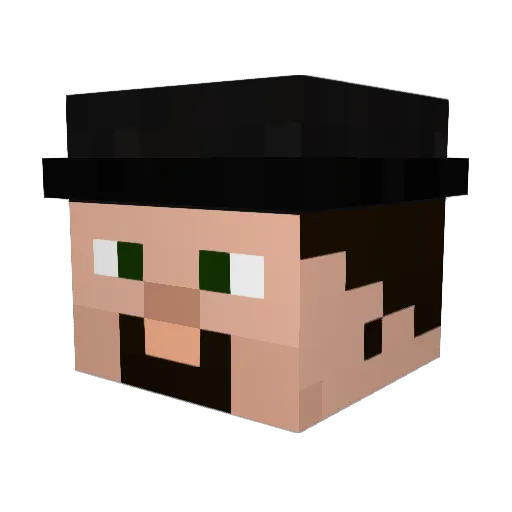 gamesforkids1 Minecraft avatar head, 3D render