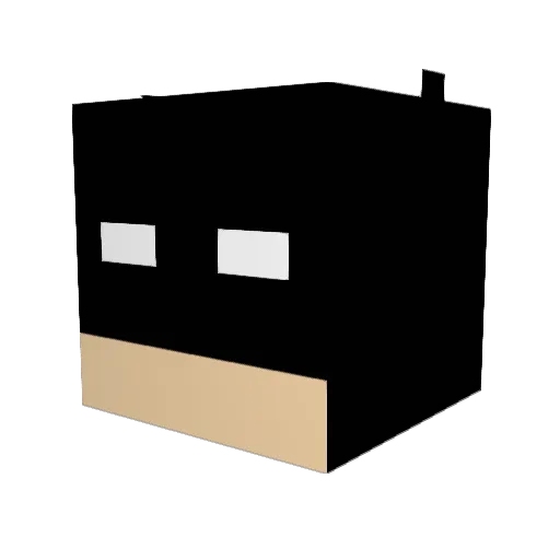 gamesineed Minecraft avatar head, 3D render