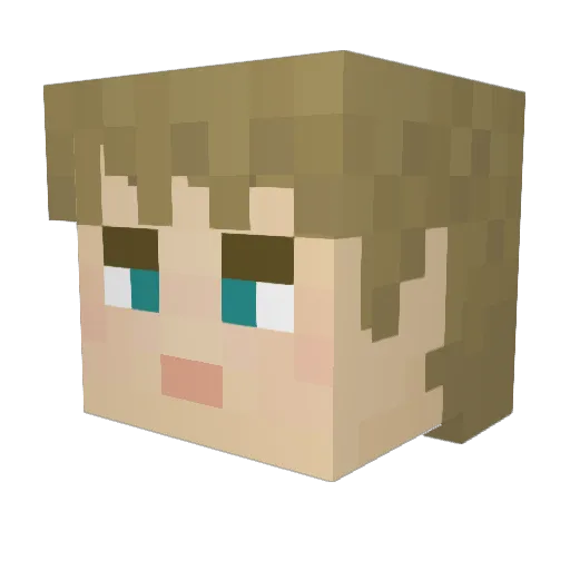 gametrickster Minecraft avatar head, 3D render