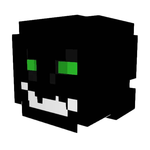 gamezkr Minecraft avatar head, 3D render