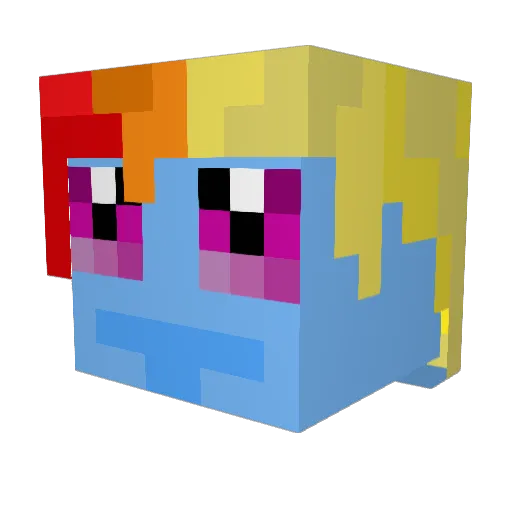 gamgi6 Minecraft avatar head, 3D render