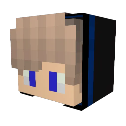 gaming_drago Minecraft avatar head, 3D render