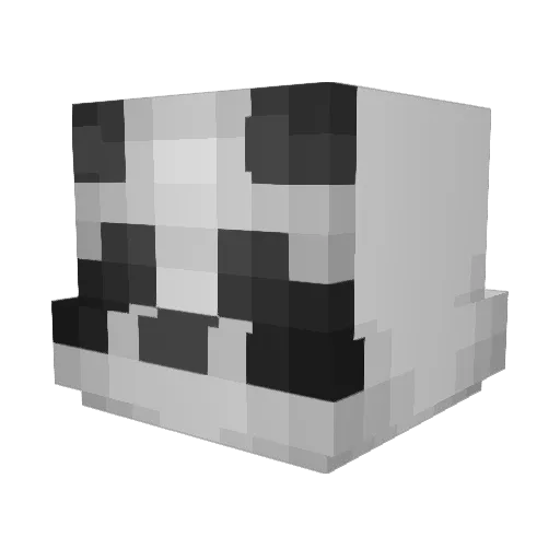 gaming_lightning Minecraft avatar head, 3D render