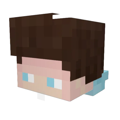 gamingapfel Minecraft avatar head, 3D render