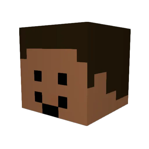gamingboy2 Minecraft avatar head, 3D render