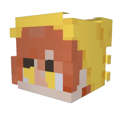 gamingbusiness Minecraft avatar head, 3D render