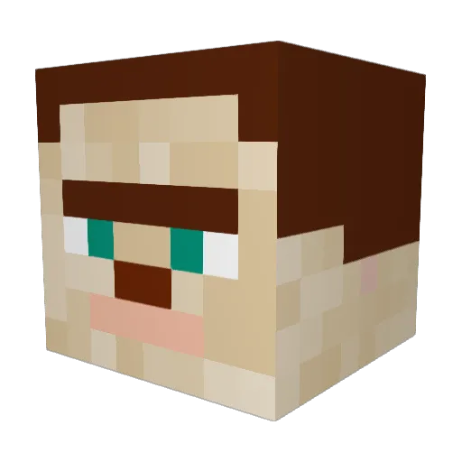 gamingeek2k Minecraft avatar head, 3D render