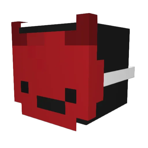 gaminggodamogus Minecraft avatar head, 3D render
