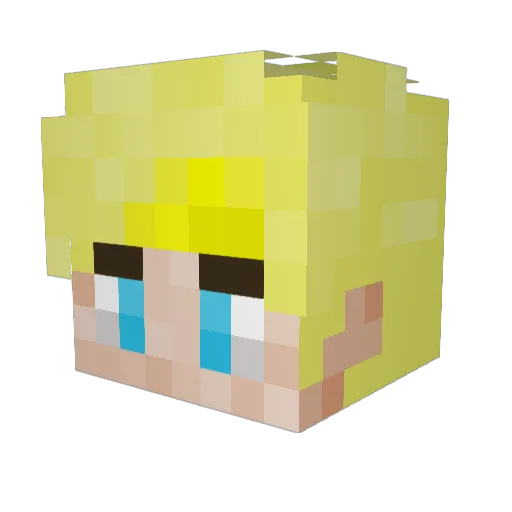 gamingwaffle75 Minecraft avatar head, 3D render