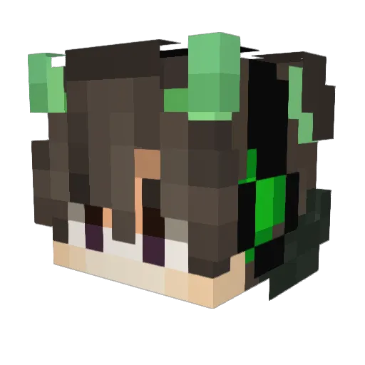 gamingworld262 Minecraft avatar head, 3D render