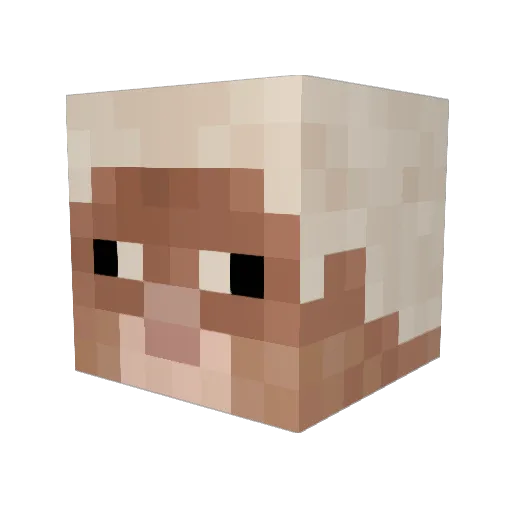 gamingzLUCKY Minecraft avatar head, 3D render