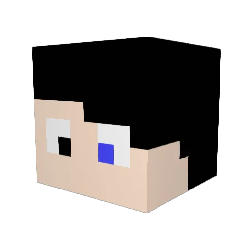 gamja0522 Minecraft avatar head, 3D render
