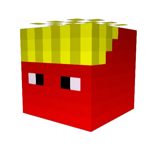 gamja1104 Minecraft avatar head, 3D render