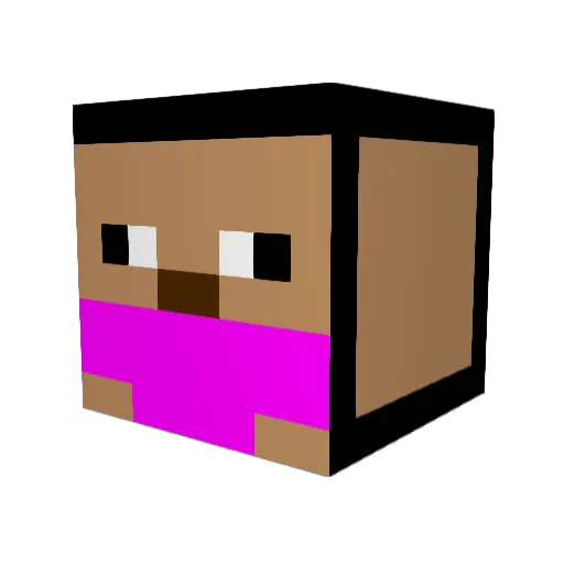 gamjacarry Minecraft avatar head, 3D render