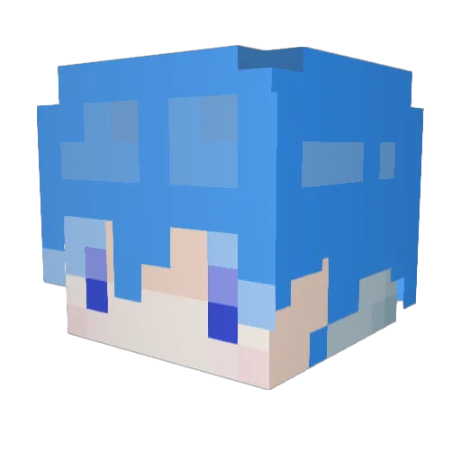 gamjingeo Minecraft avatar head, 3D render