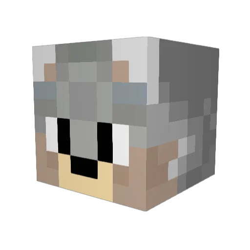 gamlagubbe Minecraft avatar head, 3D render